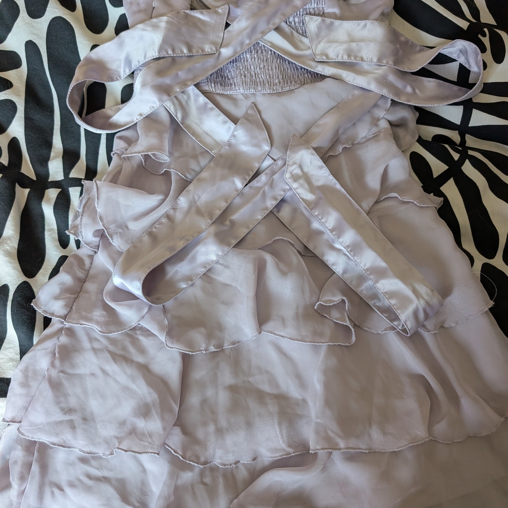 Lavender Ruffled Dress - Picture 3 of 5
